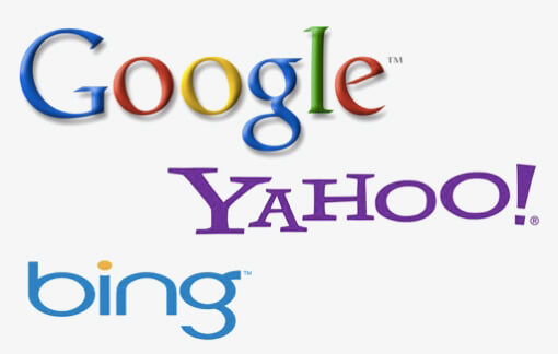 Search engines google yahoo bing