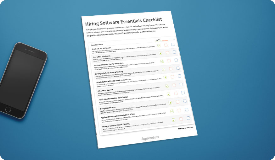 hiring software comparison checklist